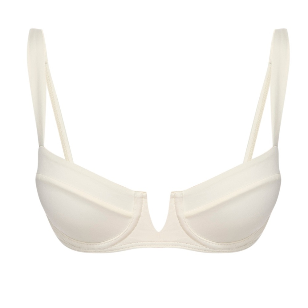 MONDAY SWIMWEAR CLOVELLY BIKINI TOP IN IVORY - L